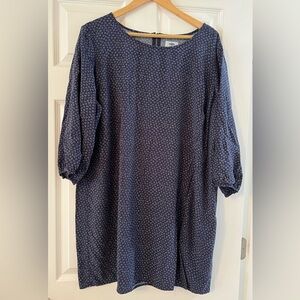 Old Navy Blue Patterned Dress